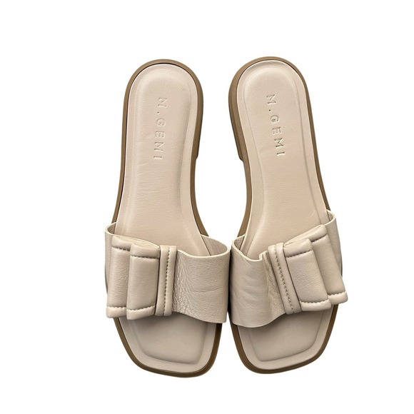 M. Gemi The Amalia Nappa Leather Flat Sandals Size 38/ 7.5US - Picture 3 of 7